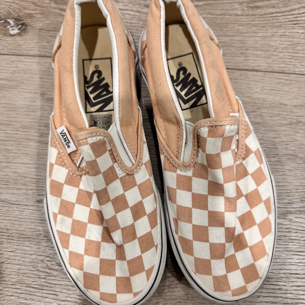 Vans Classic Slip On Checkered Taupe